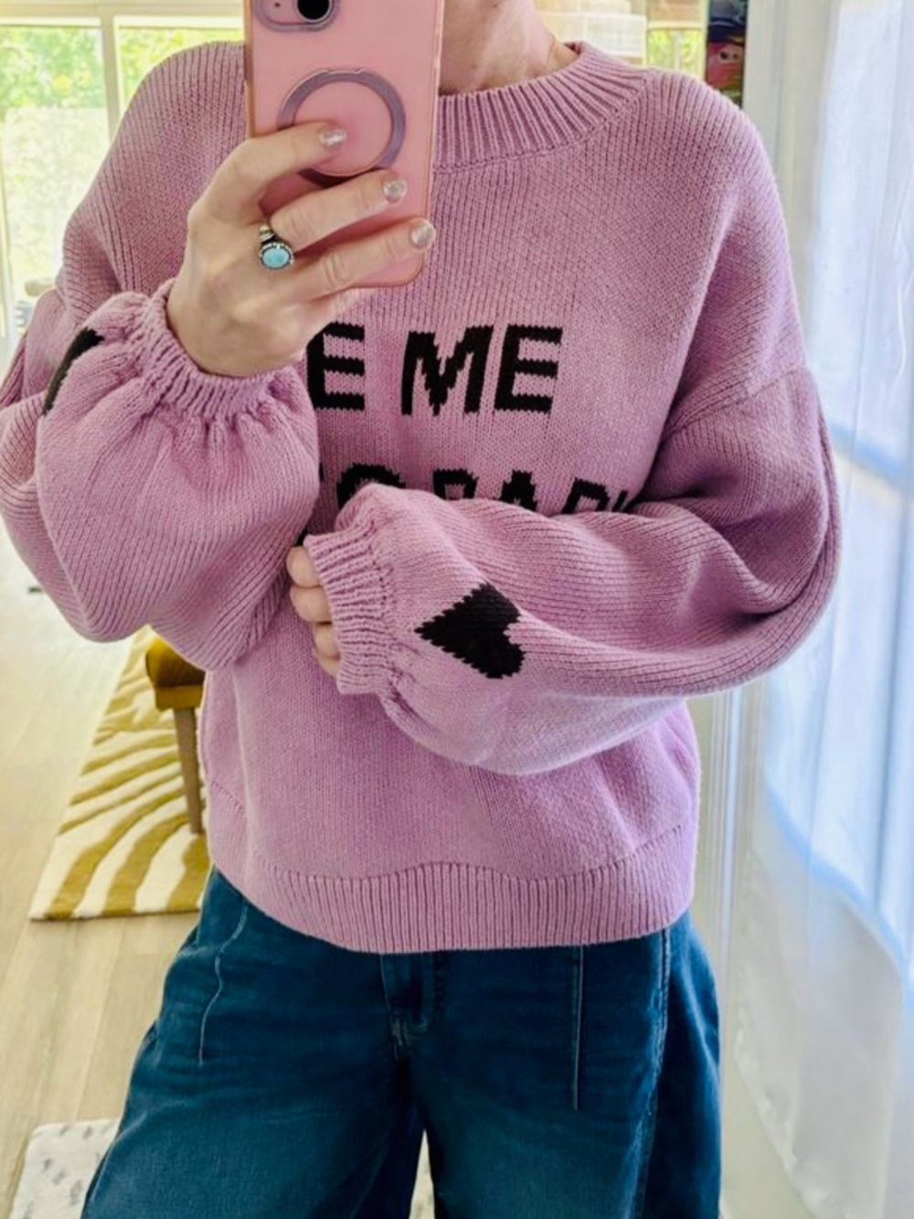 ANTHROPOLOGIE XS S MAEVE Graphic City Sweater • Take Me to Paris Wanderlust - Picture 8 of 14